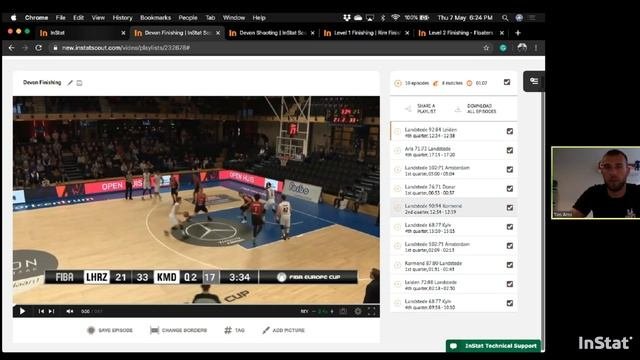 InStat Basketball Webinar: Using InStat Scout For Players Development With Tim Arns