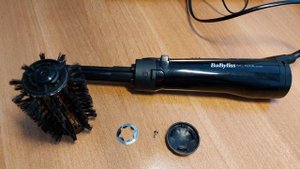 Babyliss Big hair 42 mm. Cleaning.  Чистка щётки-фена .