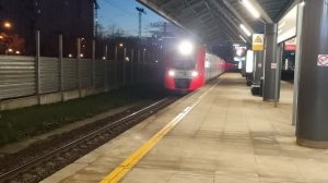 Электропоезд ЭС1П-033 "Ласточка" (ТЧ-96) скоростной поезд №717М Москва - Минск.