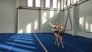 ЖП 13-19, Ильюхина Маргарита - Ильина Мария, СШ №1 , Балансовое упражнение