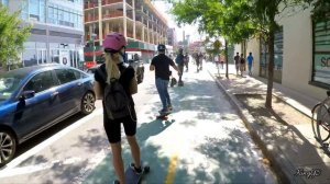 ELECTRIC SKATEBOARD GROUP RIDE NYC - esk8 squad NYC PART #1