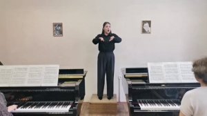 Г.В. Свиридов, А.А. Прокофьев - «Повстречался сын с отцом», П.Г. Чесноков, Ф.И. Тютчев - «Листья»