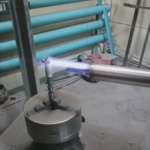 Детонационное напыление вала