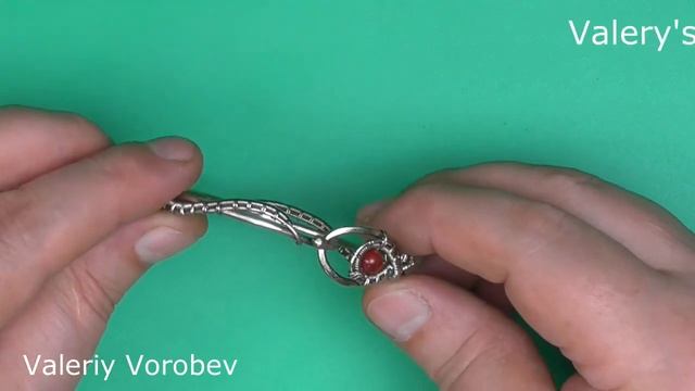Handmade wire jewelry. Nickel silver wire bracelet. смотреть онлайн