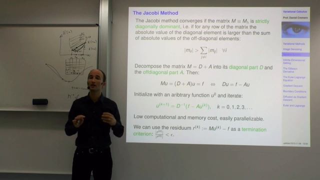 Variational Methods for Computer Vision - Lecture 5  (Prof. Daniel Cremers)