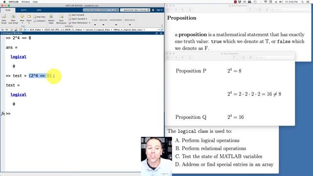 What is a logical scalar