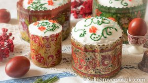 Творожный пасхальный кулич с французским акцентом