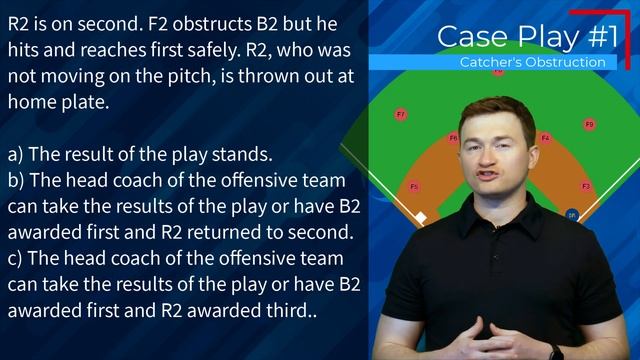 Catcher's Obstruction - Baseball Rules and Case Plays