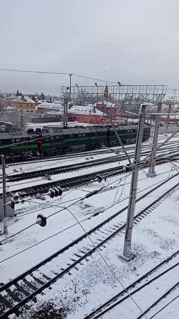 Тепловозы БТС 2ТЭ116 отправились в путь. Ведущий с номером 1703