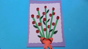 БУКЕТ ДЛЯ МАМЫ В ТЕХНИКЕ КВИЛЛИНГ