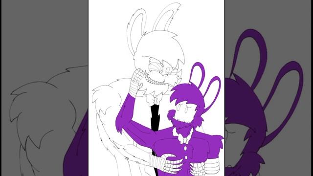 Nightmare Bonnie x Withered Bonnie Speedpaint смотреть онлайн