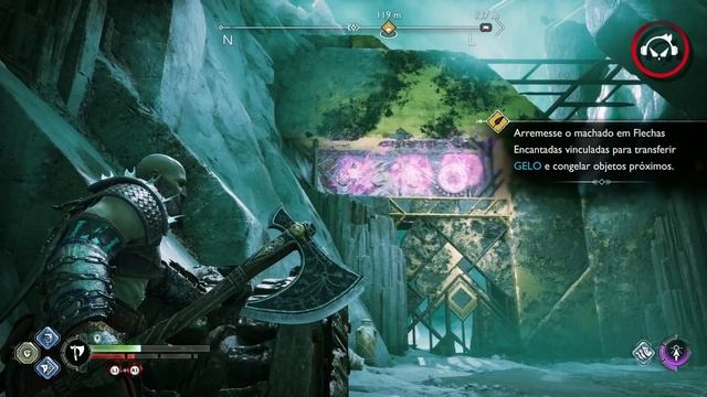 God of war Ragnarok, Como abrir o portão em HelHeim, Garganta de Hel | Super dica смотреть онлайн