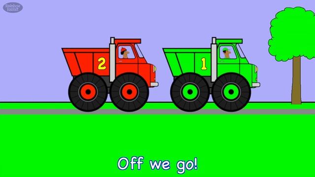 Down At The Truck Stop | NURSERY RHYME | Rainbow Rabbit | @rainbowrabbitsongs | #rainbowrabbitsongs