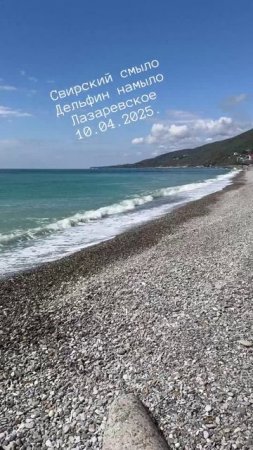 Лазаревское сегодня, пляж Свирский смыло ,а Дельфин намыло!   10.04.2025.