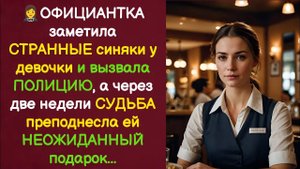 🆘 ОФИЦИАНТКА заметила СИНЯКИ у девочки... а через 2 недели УЗНАЛА. Истории из жизни