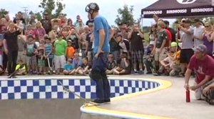 Tony Hawk and his Birdhouse Skate Team visit Davenport's Skatepark