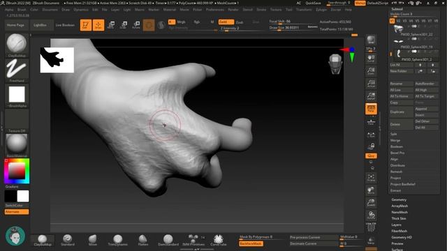 Скульптинг Дракона в Zbrush. Часть 2 - Туловище. смотреть онлайн