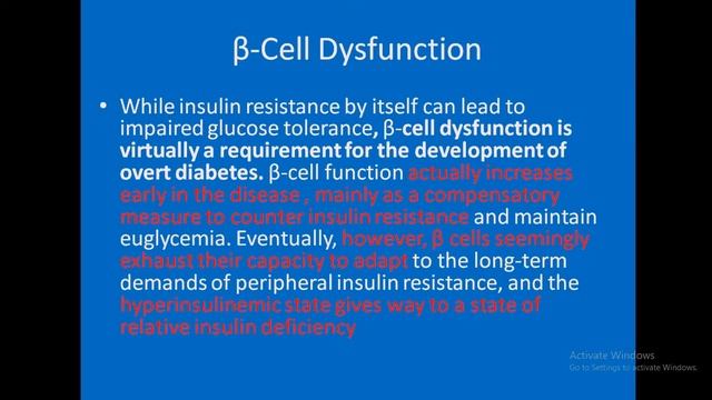Pathogenesis of Diabetes