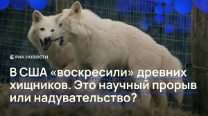 В США "воскресили" древних хищников. Это научный прорыв или надувательство?