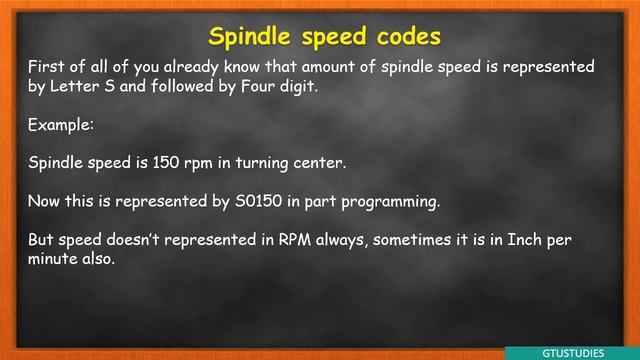 Spindle speed calculation & G&M codes In Gujarati | Computer Aided Manufacturing | Chap. 2-Topic 13