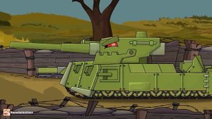 HomeAnimations - Мультики про танки Артиллерийский монстр пытается победить демона!