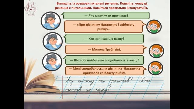 Навчаюся правильно відтворювати інтонацію питальних речень. Навчальний діалог. 2 клас