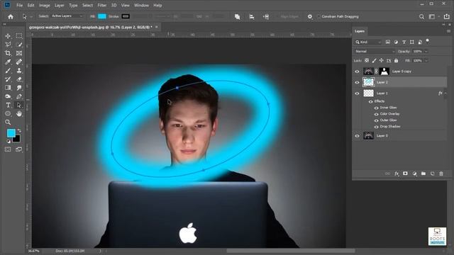 How to create Neon light effect in photoshop - ಕನನಡ