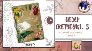 Обзор старого скетчбука 2013 года __sketchbook  tour __