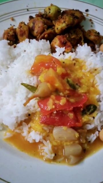 #samagaddafry #palakayalu #mixture #vengaysambar #ghee #whiterice #lunchscenes