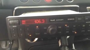 Разблокировка магнитолы Audi Concert