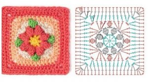 20 квадратных мотивов связанных крючком в вашу копилку рукодельницы