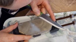 Ручная заточка ножа до строгания волоса закарпатские скрыпали VIOLISTсупербыстрые натуральные камни