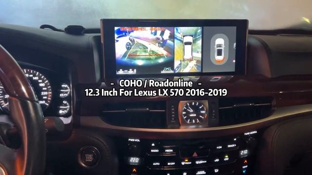 12.3 Inch For Lexus LX570 2016-2019 Android Car Navigation Multimedia Player Function Demonstration
