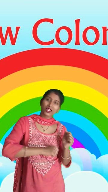 Rainbow colours poems #rainbow #kidsrhymeschildrensongs #hindikavita #popularrhymes