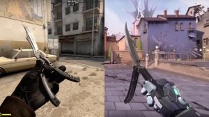 BLACK MARKET Butterfly Knife VS. CSGO Vanilla Butterfly