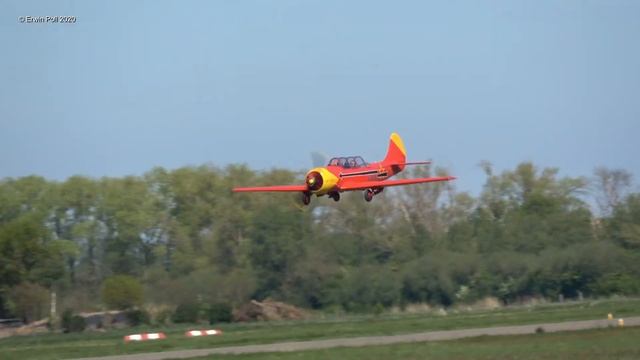 Low Pass Yak-52 PH-YAX Teuge Airport 26 April 2020 смотреть онлайн
