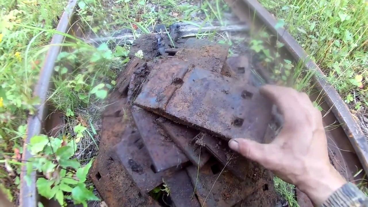 1000 кг  металлолома вдоль таежной УЖД!