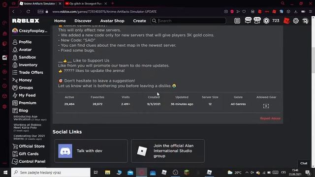 ALL NEW *SECRET* CODES in ANIME ARTIFACTS SIMULATOR CODES! (Anime Artifacts Simulator Codes) ROBLOX
