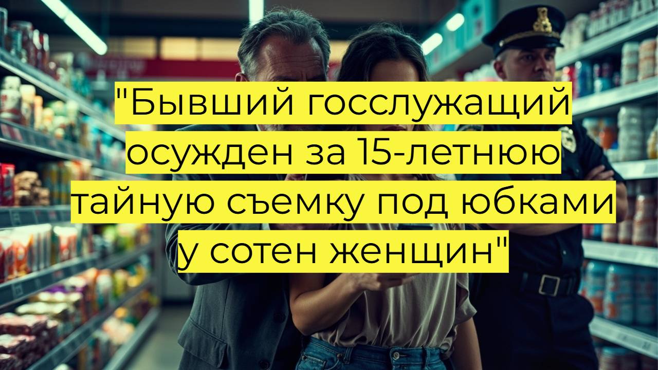 "Бывший госслужащий осужден за 15-летнюю тайную съемку под юбками у сотен женщин"