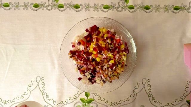 Винегрет салат. Өте оңай әрі тез! Қазақша рецепт!