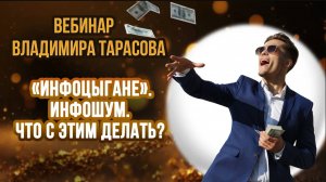 Вебинар Владимира Тарасова "Инфоцыгане". Инфошум. Что с этим делать?