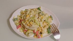 Салат на все случаи жизни Салат с крабовыми палочками Готовлю простой салат к ужину