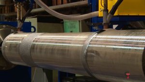 Установка нашего производства на трубном заводе