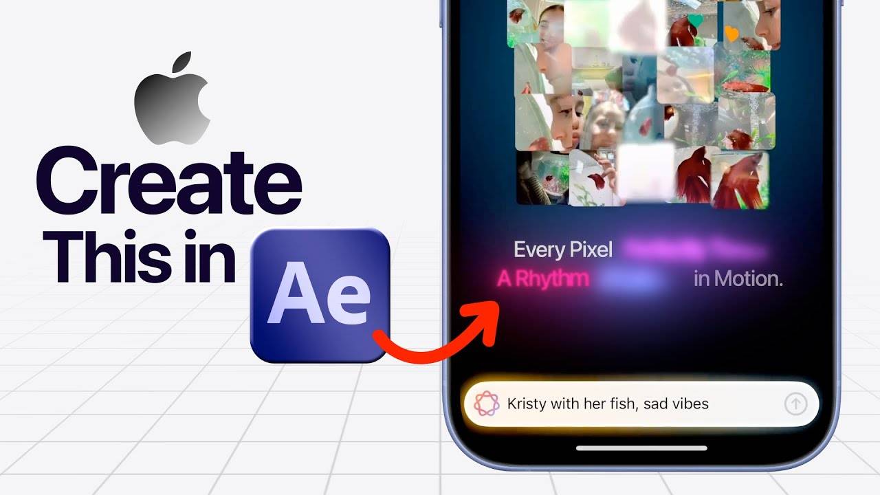 Создание анимации текста в стиле Apple в After Effects