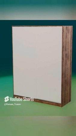 шкаф купе в спальню, 3D модель #blender3d