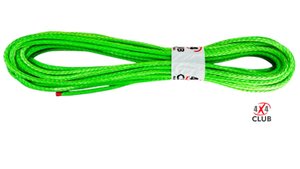 Трос "XL" 6 мм для лебедки, метражом, зеленый