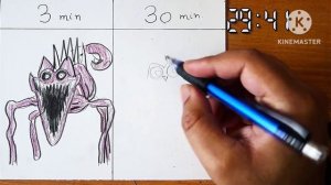 Drawing Carnage CatNap in 30 sec, 3 min, 30 min | Poppy Playtime chapter 3