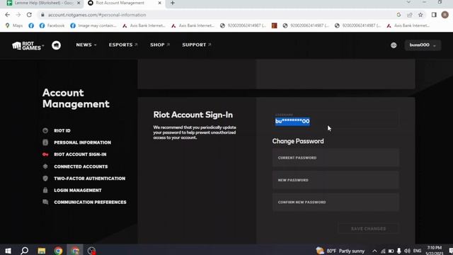 How to Change Riot Account Sign-In Username