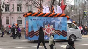 Парад на день победы в Комсомольске-на-Амуре 09.05.2021