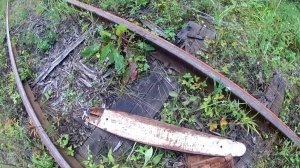 За металлом к УЖД. Нашел часть Хорвестера. Сломал бензарез.